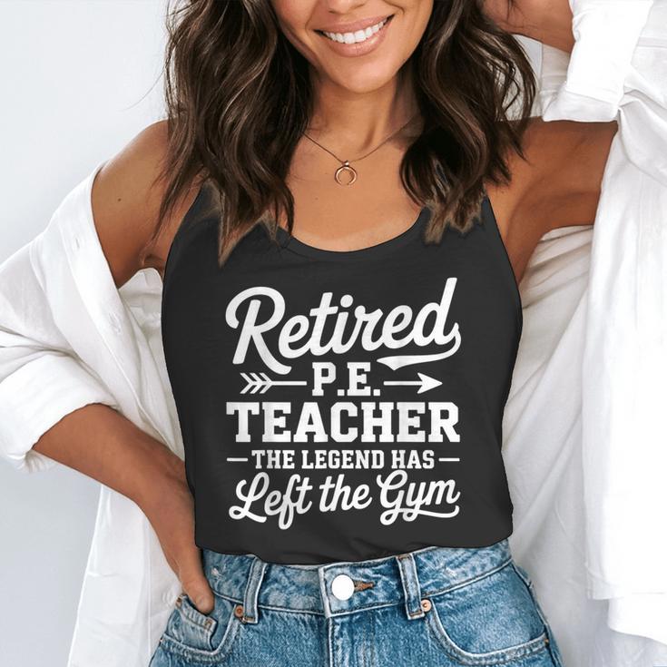 Retired PE Teacher Legend Left The Gym Physical Education Flowy Tank, funny gift Retired PE Teacher Legend Left The Gym Physical Education Flowy Tank, funny gift