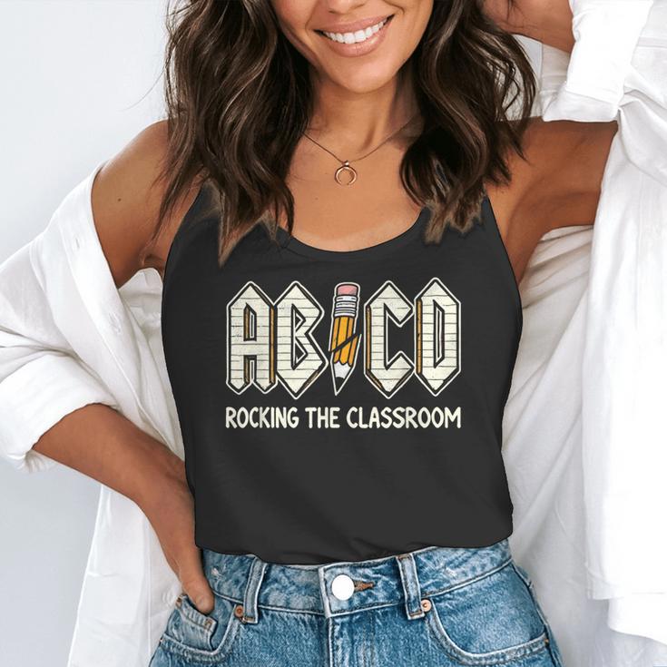 Retro Abcd Teacher Novelty Back To School Teacher Flowy Tank, funny gift Retro Abcd Teacher Novelty Back To School Teacher Flowy Tank, funny gift