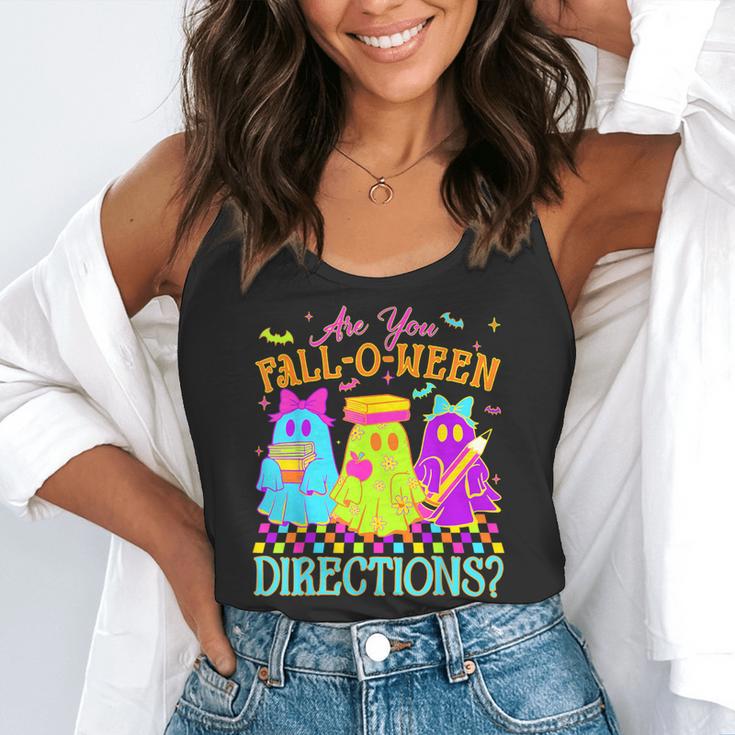 Retro Are You Falloween Direction Teacher Spooky Halloween Flowy Tank, funny gift Retro Are You Falloween Direction Teacher Spooky Halloween Flowy Tank, funny gift