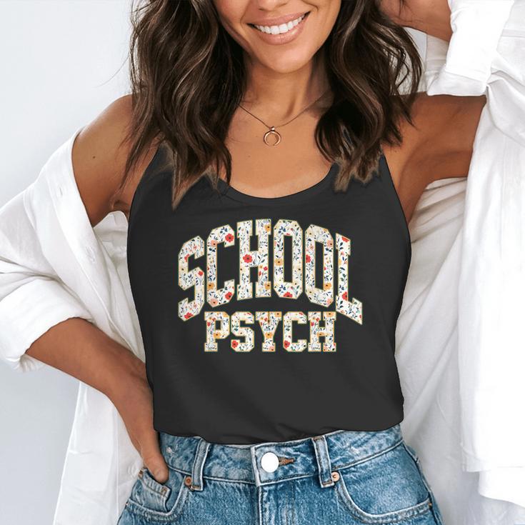Retro Wildflower School Psych Teacher School Psychologist Flowy Tank, funny gift Retro Wildflower School Psych Teacher School Psychologist Flowy Tank, funny gift