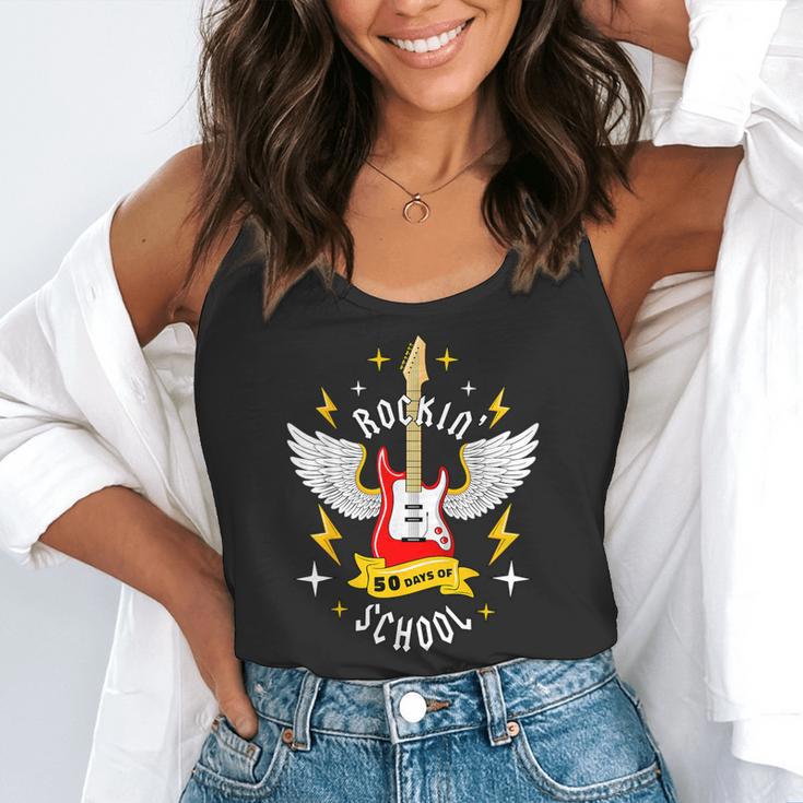 Rockin 50 Days Of School 50th Day Of School Teacher Student Men Women Girls Kids Flowy Tank, funny gift Rockin 50 Days Of School 50th Day Of School Teacher Student Men Women Girls Kids Flowy Tank, funny gift