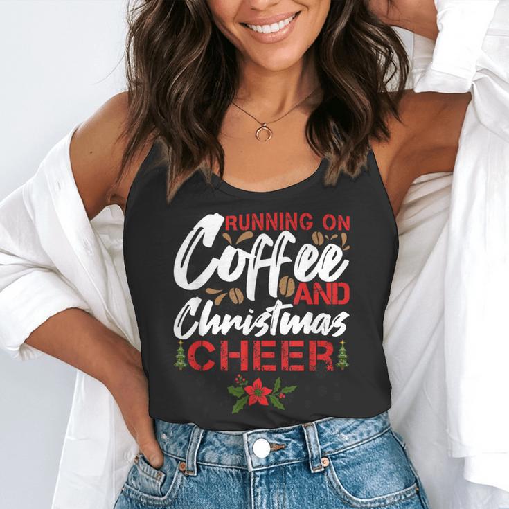 Running On Coffee And Christmas Cheer Lover Teacher For Men Women Kids Flowy Tank, funny gift Running On Coffee And Christmas Cheer Lover Teacher For Men Women Kids Flowy Tank, funny gift