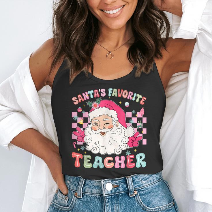 Santa Favorite Teacher Shirt Teacher Christmas Flowy Tank, funny gift Santa Favorite Teacher Shirt Teacher Christmas Flowy Tank, funny gift