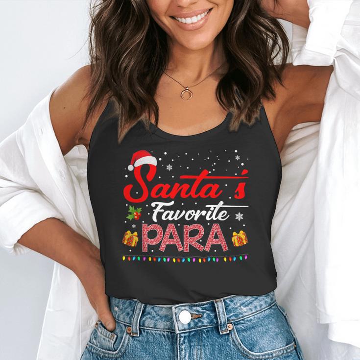 Santa's Favorite Para Christmas Paraprofessional Teacher Flowy Tank, funny gift Santa's Favorite Para Christmas Paraprofessional Teacher Flowy Tank, funny gift