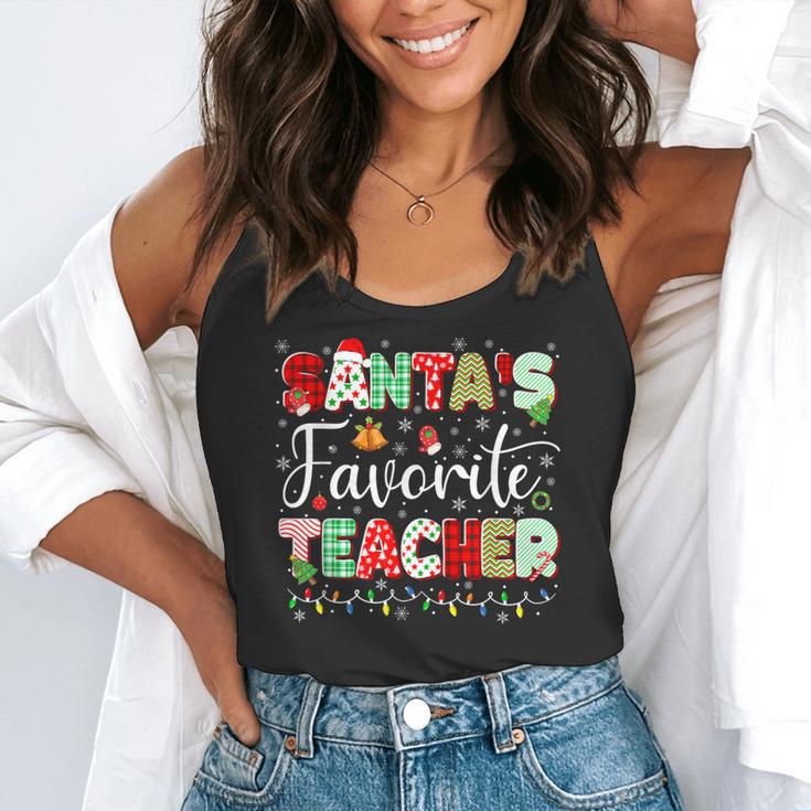 Santas Favorite Teacher Christmas Matching Xmas Men Women Flowy Tank, funny gift Santas Favorite Teacher Christmas Matching Xmas Men Women Flowy Tank, funny gift