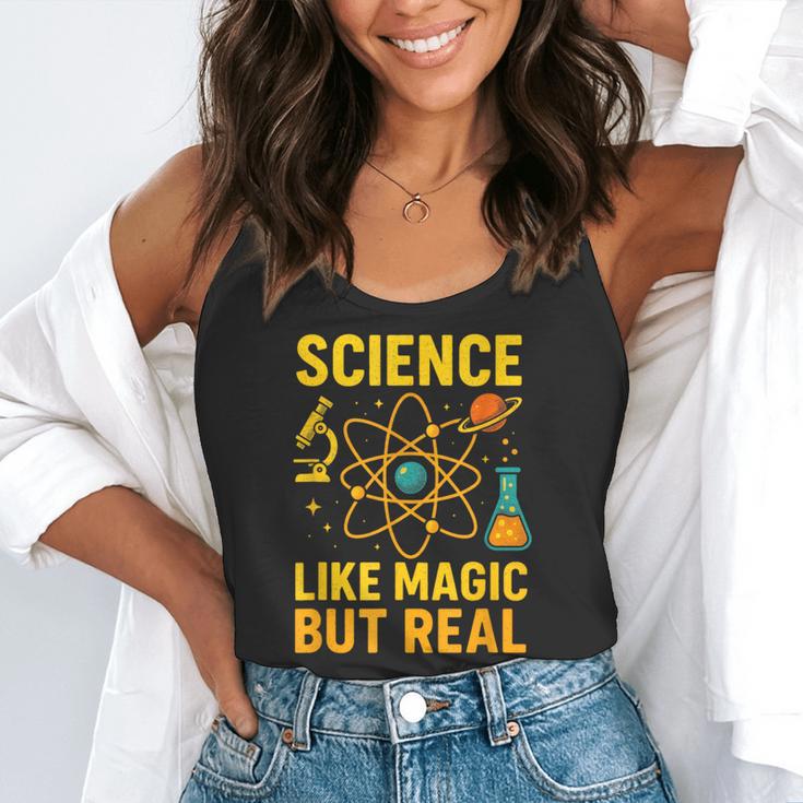 Science Like Magic But Real Nerdy Teacher Flowy Tank, funny gift Science Like Magic But Real Nerdy Teacher Flowy Tank, funny gift