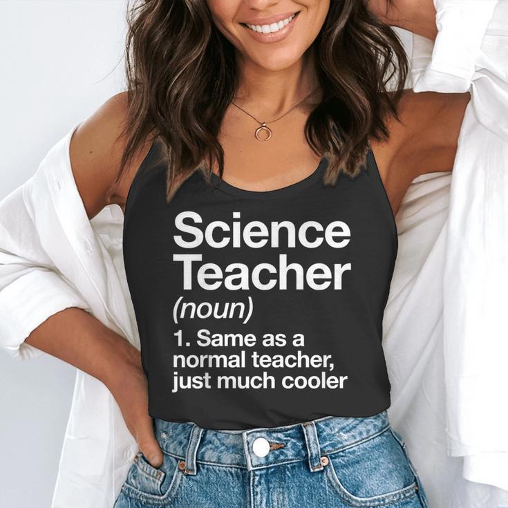 Science Teacher Definition Back To School First Day Flowy Tank, funny gift