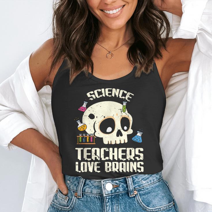 Science Teachers Love Brains Teachers Halloween Flowy Tank, funny gift Science Teachers Love Brains Teachers Halloween Flowy Tank, funny gift