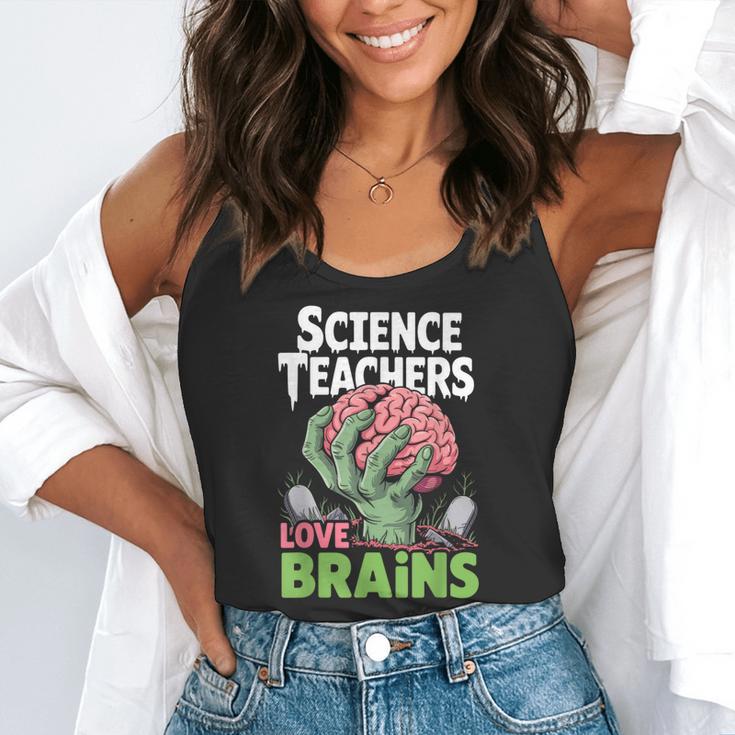 Science Teachers Love Brains Shirt Men Women Halloween Flowy Tank, funny gift