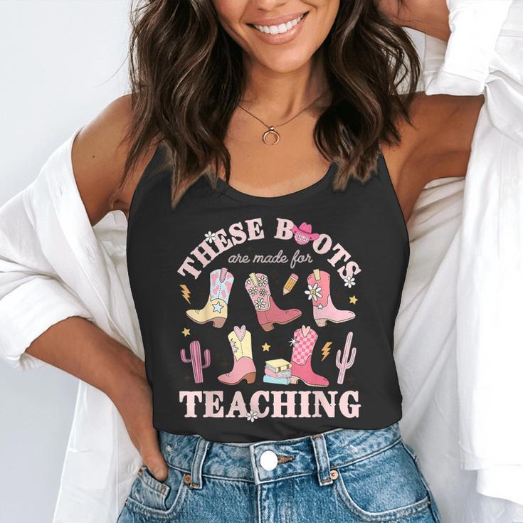 These Boots Are Made For Teaching Western Cowgirl Teacher Flowy Tank, funny gift These Boots Are Made For Teaching Western Cowgirl Teacher Flowy Tank, funny gift