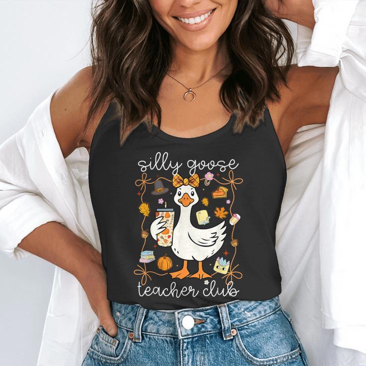 Silly Goose Teachers Club Cozy Fall Teacher Flowy Tank, funny gift Silly Goose Teachers Club Cozy Fall Teacher Flowy Tank, funny gift