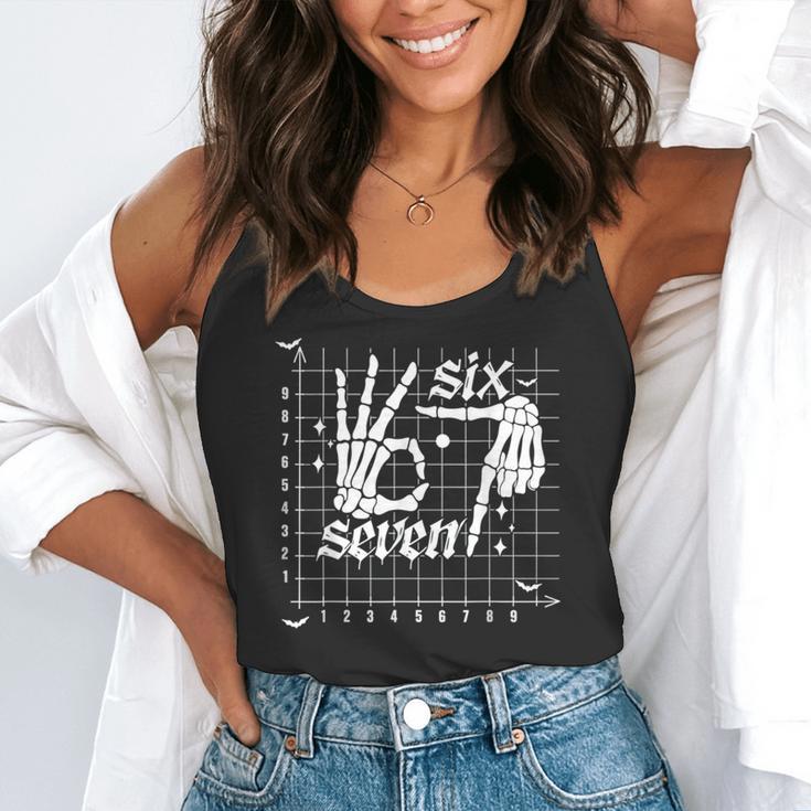 Six Seven Coordinate 67 Skeleton Math Teacher 67 Flowy Tank, funny gift Six Seven Coordinate 67 Skeleton Math Teacher 67 Flowy Tank, funny gift