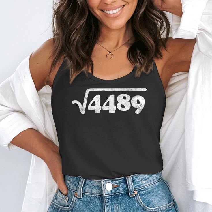 Sixty Seven 67 Meme Square Root 4489 Slang Math Teacher Flowy Tank, funny gift