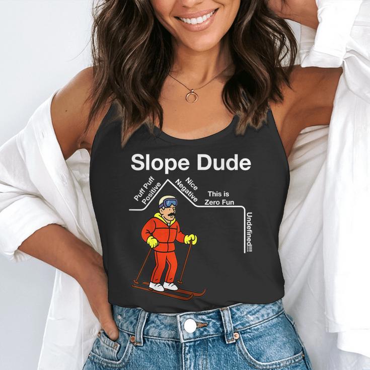 Slope Dude Algebra Geometry Middle School Math Teacher Flowy Tank, funny gift