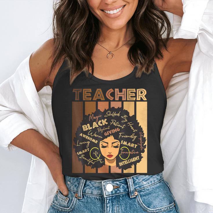 Smart Teacher Afro Girl Melanin African American Wowen Flowy Tank, funny gift