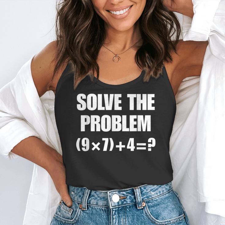 Solve The Problem 67 Teacher Flowy Tank, funny gift Solve The Problem 67 Teacher Flowy Tank, funny gift