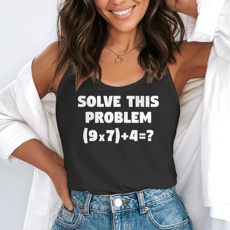 Solve This Problem 9X7467 Elementary Math Teacher Flowy Tank, funny gift Solve This Problem 9X7467 Elementary Math Teacher Flowy Tank, funny gift