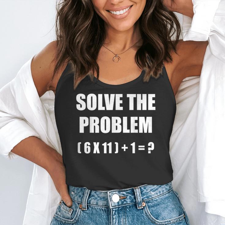 Solve The Problem Math Teacher Joke 67 Six Seven Meme Flowy Tank, funny gift