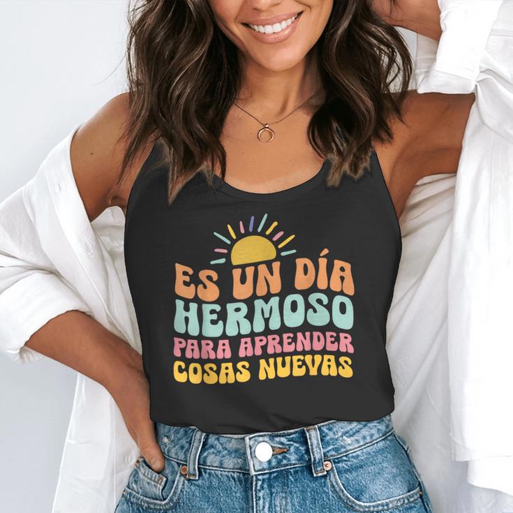 Spanish Multilingual Teacher Dual Languages Bilingual Flowy Tank, funny gift Spanish Multilingual Teacher Dual Languages Bilingual Flowy Tank, funny gift