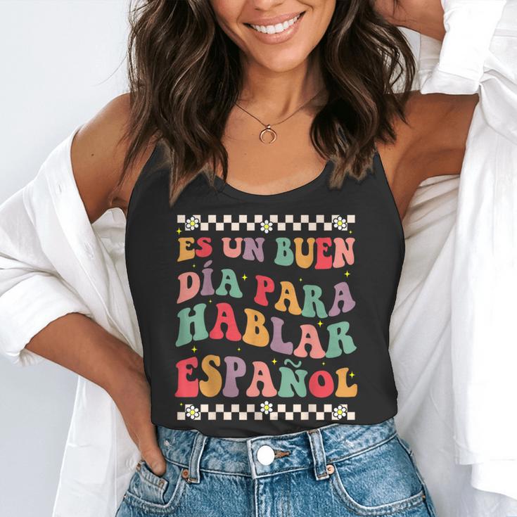 Spanish Teacher Maestra Hablar EspañOl Bilingual Teacher Flowy Tank, funny gift Spanish Teacher Maestra Hablar EspañOl Bilingual Teacher Flowy Tank, funny gift