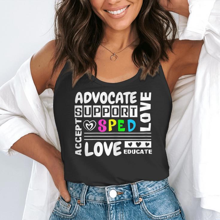 Special Education Advocate Love Support SPED Teacher Flowy Tank, funny gift Special Education Advocate Love Support SPED Teacher Flowy Tank, funny gift