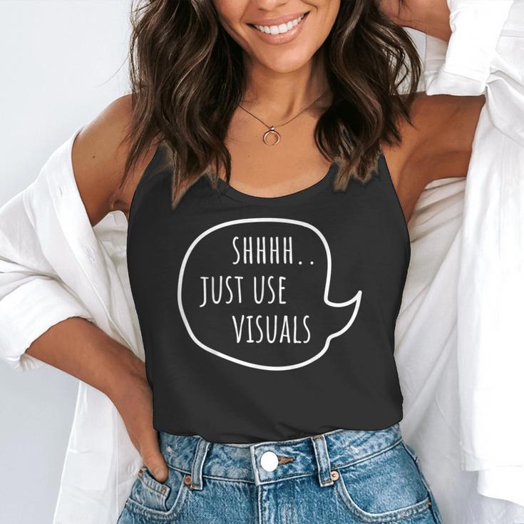 Special Education Teacher- SPED Shhh Just Use Visuals For Men Women Flowy Tank, funny gift Special Education Teacher- SPED Shhh Just Use Visuals For Men Women Flowy Tank, funny gift