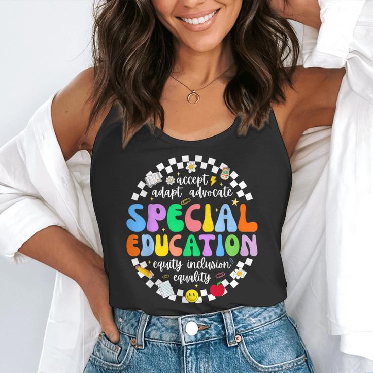 Special Education Teacher SPED Squad Team Kids Men Groovy Flowy Tank, funny gift
