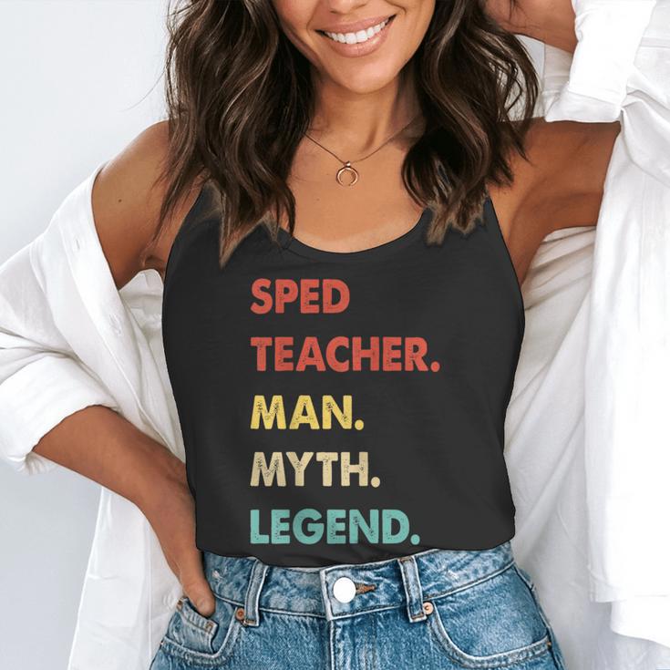 Sped Teacher Man Myth Legend Flowy Tank, funny gift
