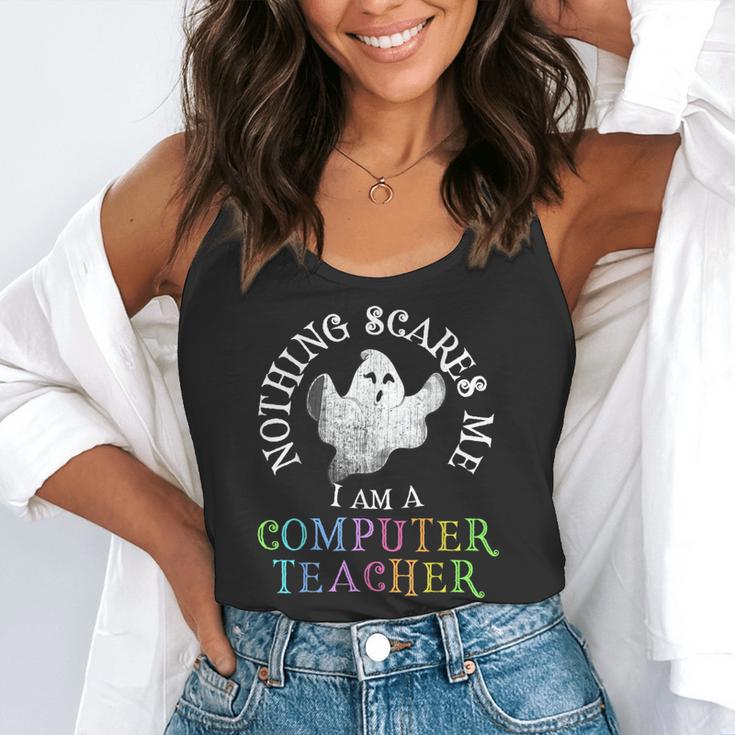 This Is My Spooky COMPUTER TEACHER Costume Don't Scare Me Flowy Tank, funny gift