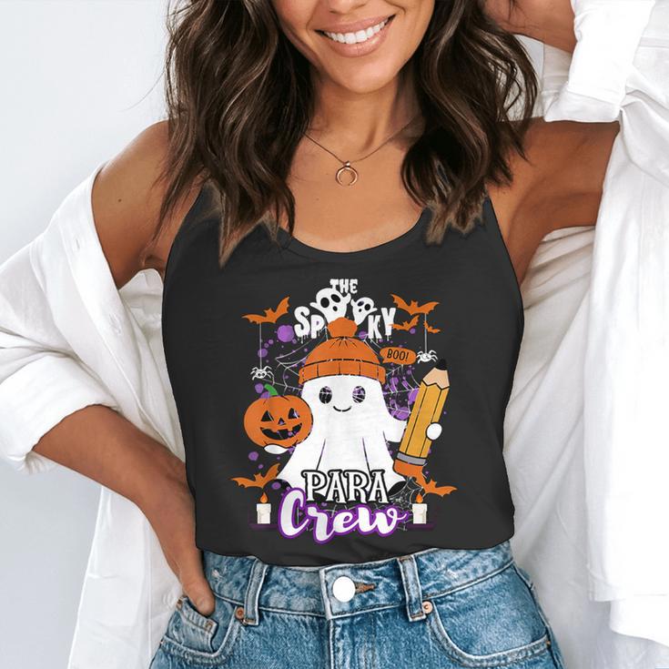 Spooky Para Crew Ghost Halloween Paraprofessional Teacher Flowy Tank, funny gift Spooky Para Crew Ghost Halloween Paraprofessional Teacher Flowy Tank, funny gift