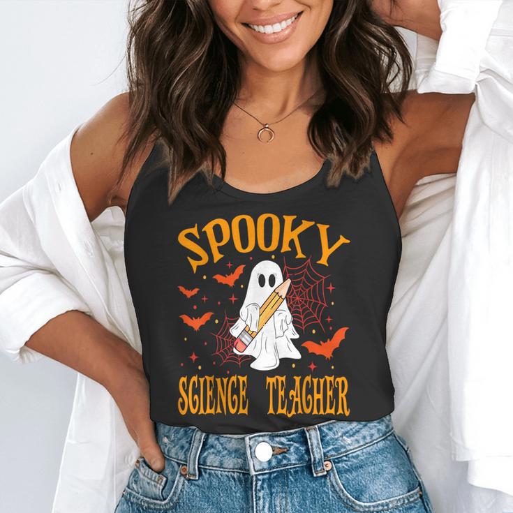 Spooky Science Teacher Ghost Halloween School Women Flowy Tank, funny gift Spooky Science Teacher Ghost Halloween School Women Flowy Tank, funny gift