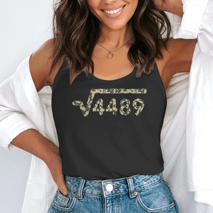 Square Root 4489 Slang Math Teacher Six Seven 6 7 Meme Camo Flowy Tank, funny gift