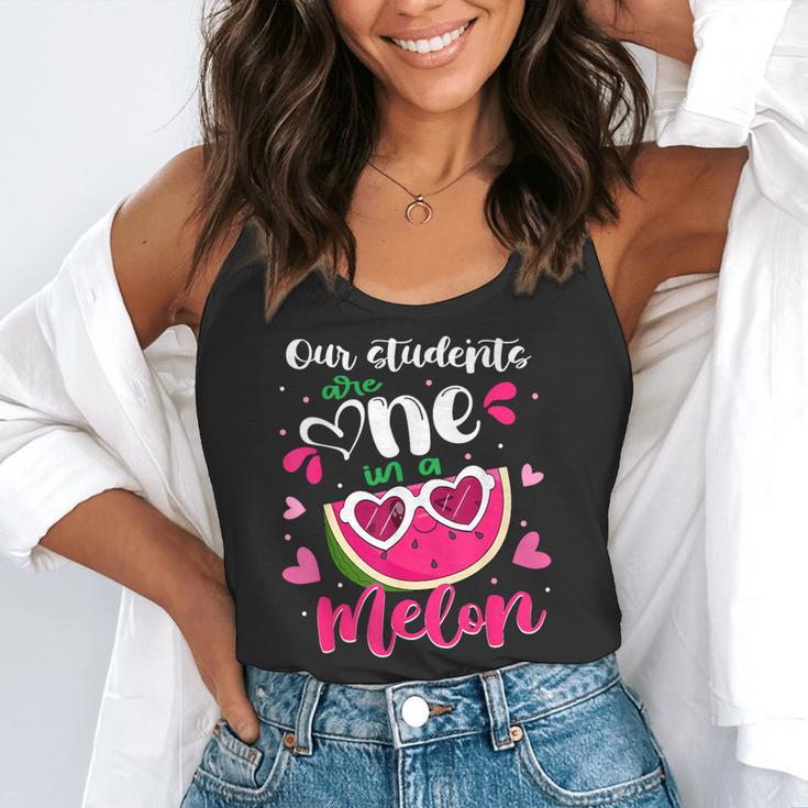Our Students Are One In A Melon Teacher Watermelon Summer Flowy Tank, funny gift Our Students Are One In A Melon Teacher Watermelon Summer Flowy Tank, funny gift