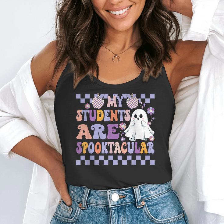 My Students Are Spooktacular Teacher Halloween Vibes Flowy Tank, funny gift My Students Are Spooktacular Teacher Halloween Vibes Flowy Tank, funny gift
