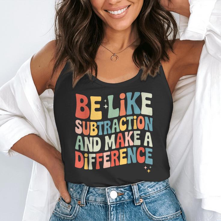 Be Like Subtraction And Make A Difference Math Teacher Women Flowy Tank, funny gift Be Like Subtraction And Make A Difference Math Teacher Women Flowy Tank, funny gift