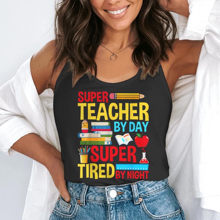 Super Teacher By Day Super Tired By Night Superhero Teacher Flowy Tank, funny gift Super Teacher By Day Super Tired By Night Superhero Teacher Flowy Tank, funny gift