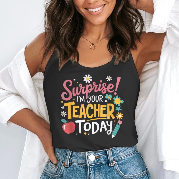 Surprise I'm Your Teacher Today Flowy Tank, funny gift Surprise I'm Your Teacher Today Flowy Tank, funny gift