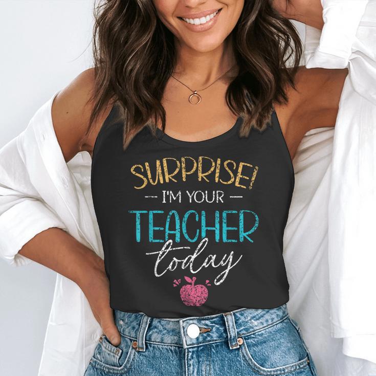 Surprise I'm Your Teacher Today Women Substitute Teacher Flowy Tank, funny gift Surprise I'm Your Teacher Today Women Substitute Teacher Flowy Tank, funny gift
