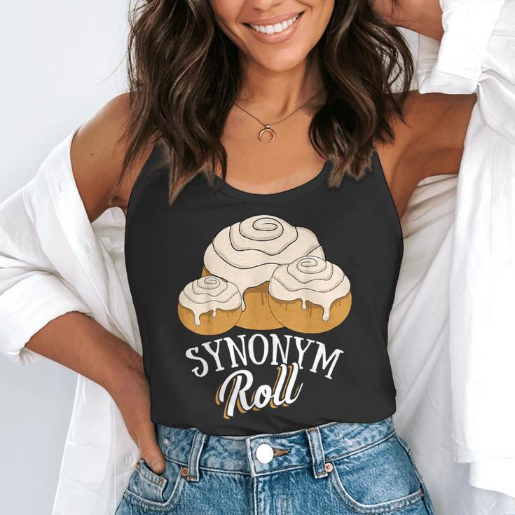 Synonym Roll Teacher And Grammar Geeks Pun For Men Women Kids Flowy Tank, funny gift