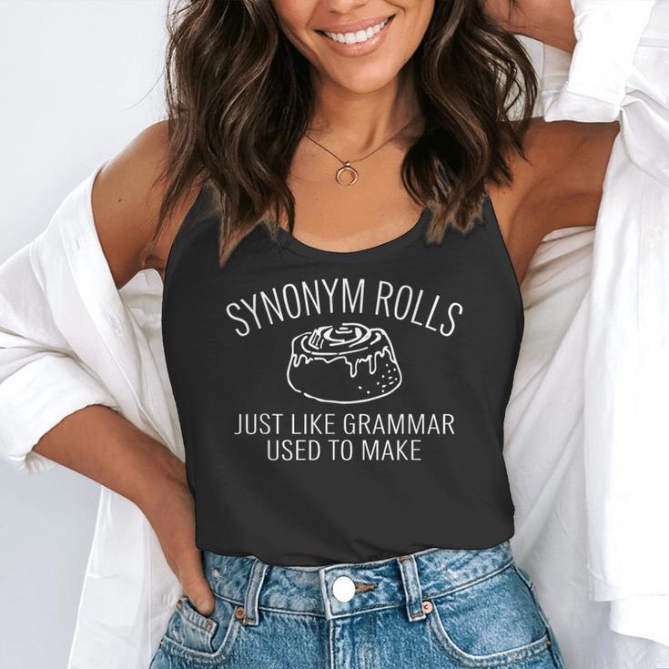 Synonym Rolls Book Lover English Teacher Grammar Flowy Tank, funny gift Synonym Rolls Book Lover English Teacher Grammar Flowy Tank, funny gift