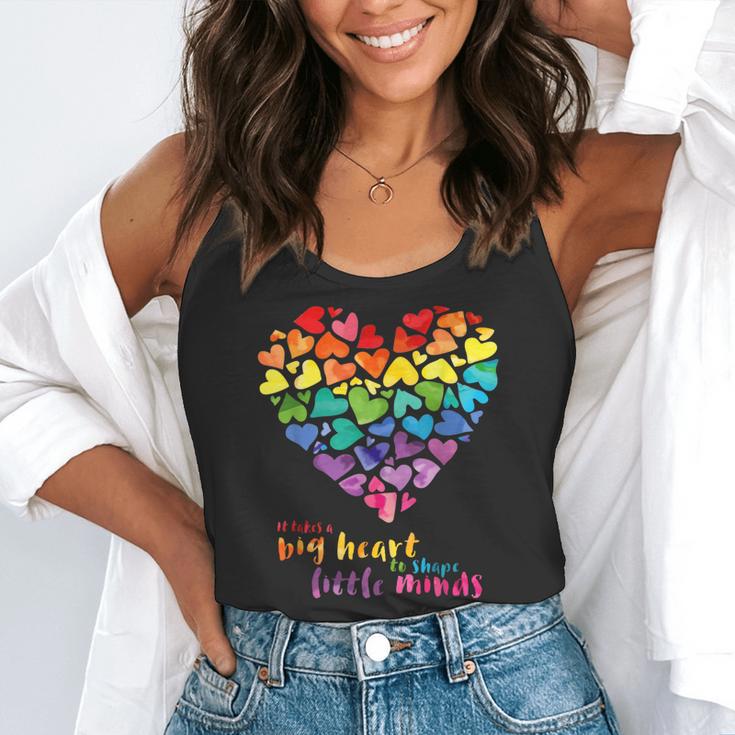 It Takes a Big Heart To Shape Little Minds Teacher Flowy Tank, funny gift It Takes a Big Heart To Shape Little Minds Teacher Flowy Tank, funny gift