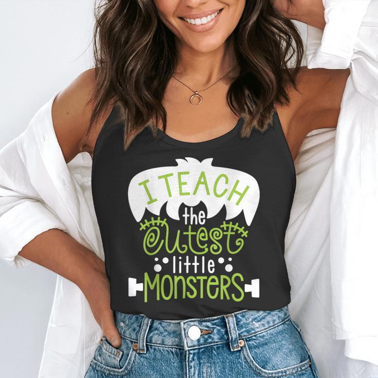 I Teach The Cutest Little Monsters Halloween Teacher Spooky Flowy Tank, funny gift I Teach The Cutest Little Monsters Halloween Teacher Spooky Flowy Tank, funny gift
