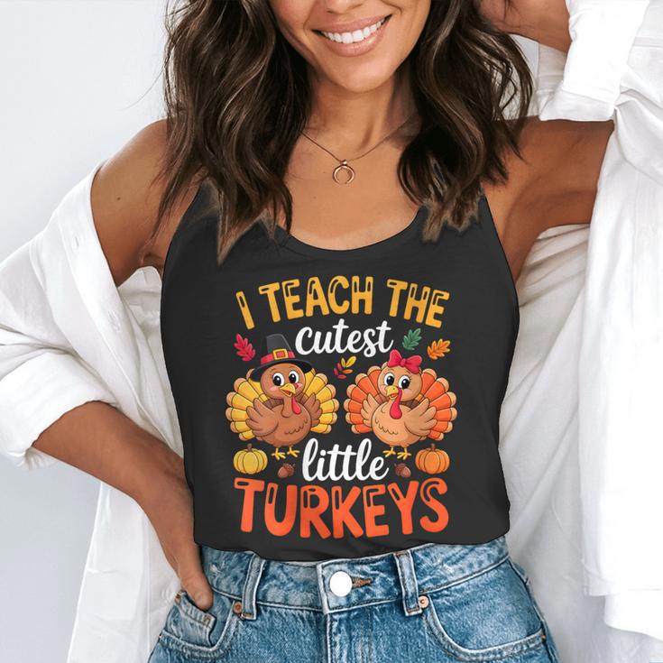 I Teach The Cutest Little Turkeys Teacher Thanksgiving Flowy Tank, funny gift I Teach The Cutest Little Turkeys Teacher Thanksgiving Flowy Tank, funny gift