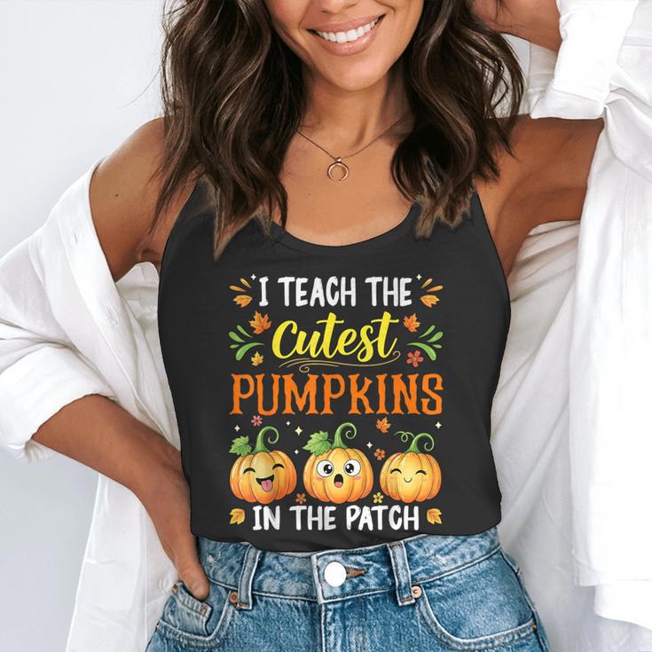 I Teach The Cutest Pumpkins Halloween Teacher Flowy Tank, funny gift I Teach The Cutest Pumpkins Halloween Teacher Flowy Tank, funny gift