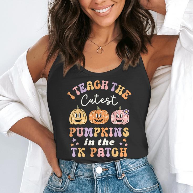 I Teach The Cutest Pumpkins In The TK Patch TK Teacher Fall Flowy Tank, funny gift I Teach The Cutest Pumpkins In The TK Patch TK Teacher Fall Flowy Tank, funny gift