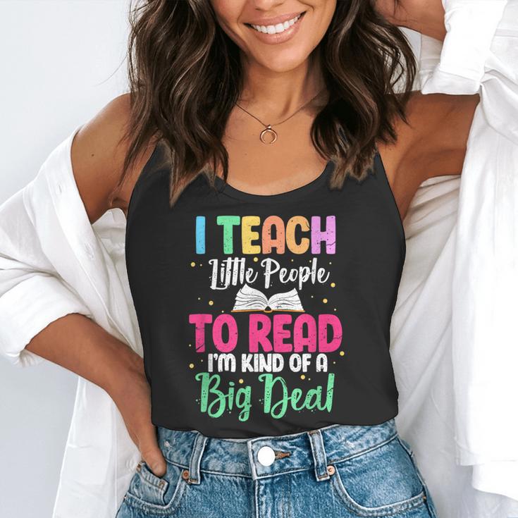I Teach Little People To Read Reading Teacher For Men Women Girls Kids Flowy Tank, funny gift