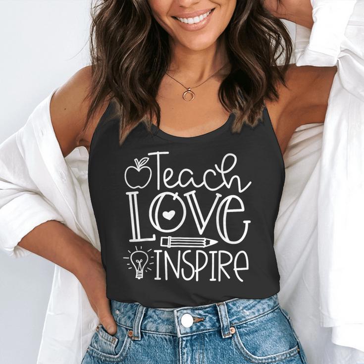 Teach Love Inspire Retro Teacher Kids Back To School Flowy Tank, funny gift Teach Love Inspire Retro Teacher Kids Back To School Flowy Tank, funny gift