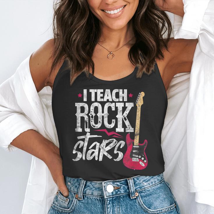 I Teach Rock Stars Music Teacher Guitar Player Flowy Tank, funny gift I Teach Rock Stars Music Teacher Guitar Player Flowy Tank, funny gift