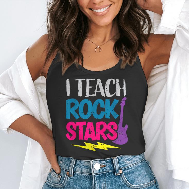 I Teach Rockstars Tee Orchestra Music Teacher Back To School Flowy Tank, funny gift