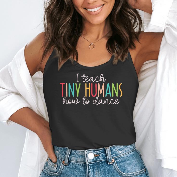 I Teach Tiny Humans How To Dance Ballet Dance Teacher Kids Flowy Tank, funny gift I Teach Tiny Humans How To Dance Ballet Dance Teacher Kids Flowy Tank, funny gift